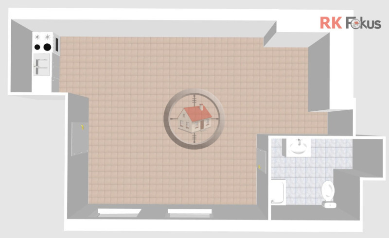 Pronájem bytu 1+kk, Moravské Budějovice