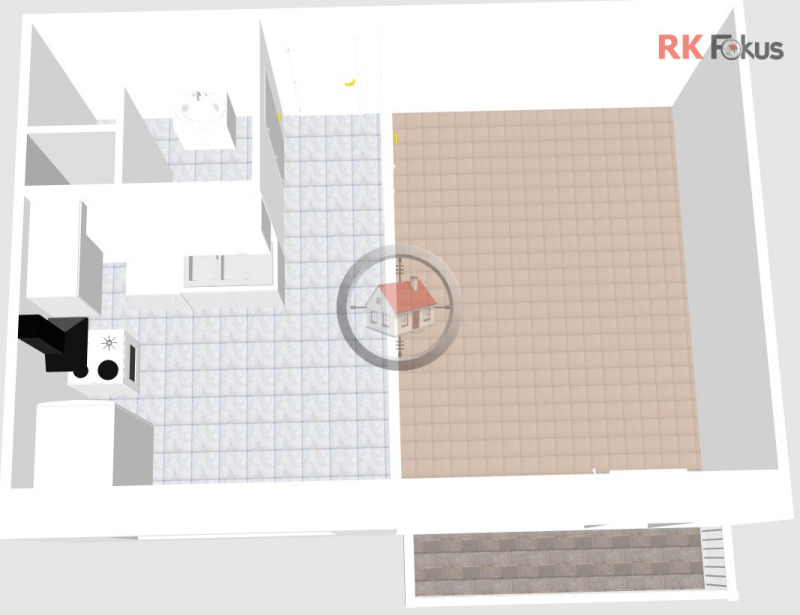 Pronájem zrekonstruovaného bytu 1+1 Maxima Gorkého, Třebíč