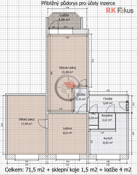 Pronájem bytu 3+1 Barvířská, Třešť