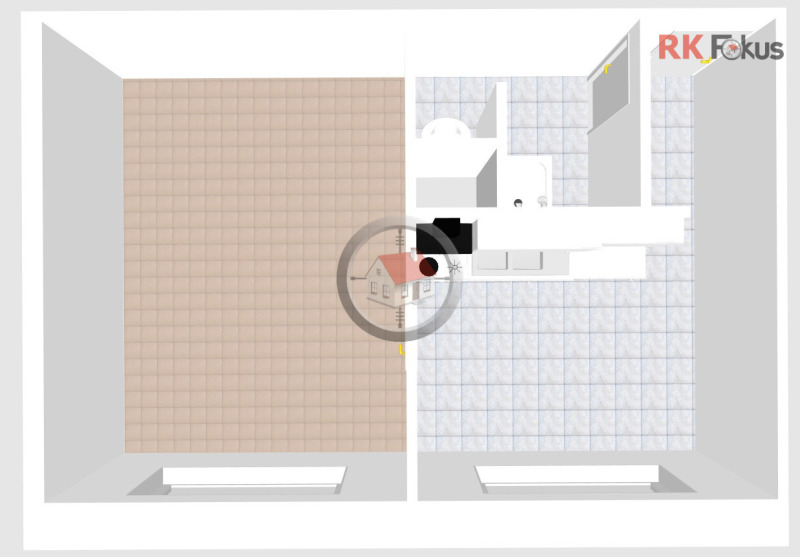 Pronájem zrekonstruovaného bytu 1+1 Moskevská, Třebíč