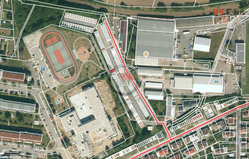 Garáž k pronájmu ul.Fibichova