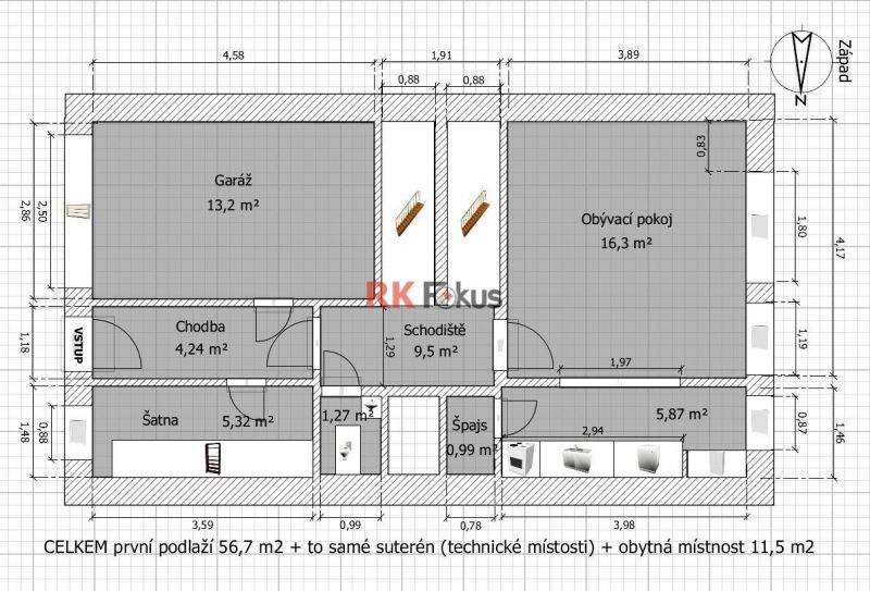 Pronájem ŘRD 5+1 Třebíč, ul. Jiráskova