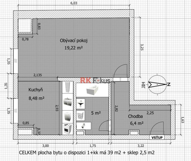 Prodej bytu 1+kk v lokalitě Horka-Domky, Třebíč