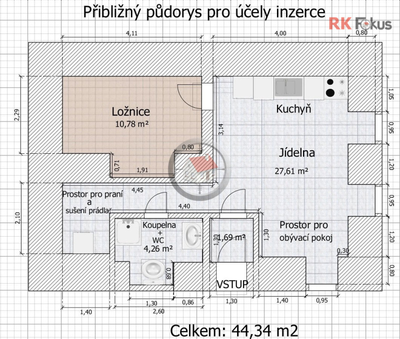 Pronájem bytu 2+kk, Moravské Budějovice